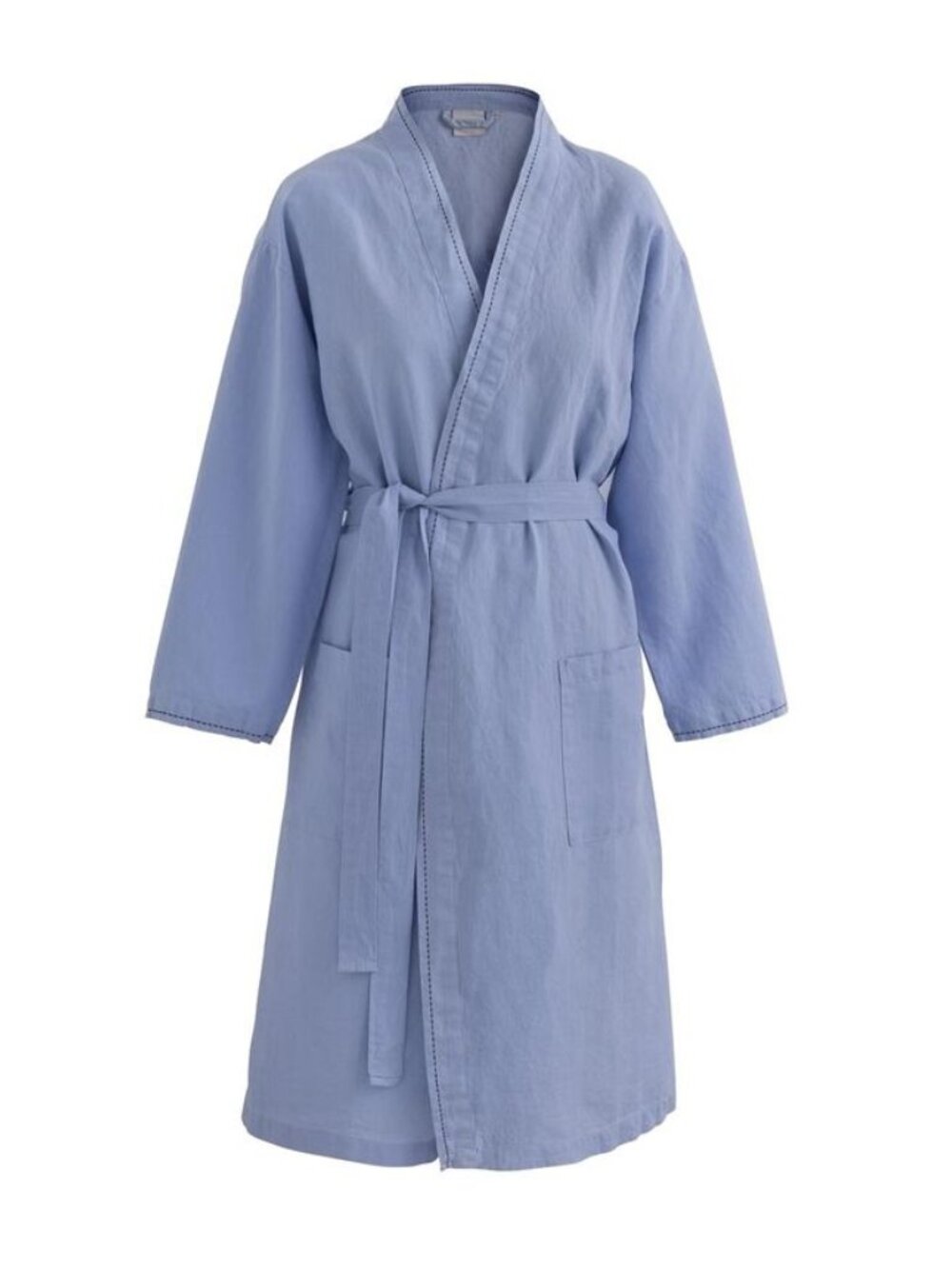 NWT Le Jacquard Francais Nuances Kimono M/L Cotton/Linen Blue Retail $229